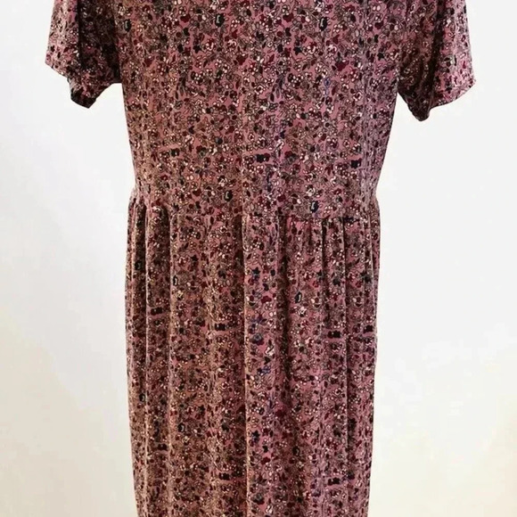 Floral Pink Button-Front Dress - Picture 7 of 10
